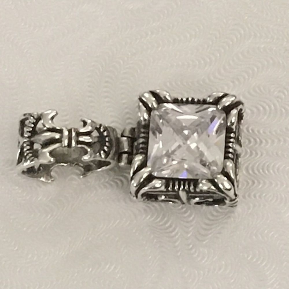 SILPADA Sterling Silver CZ Uptown Pendant S0979 - Picture 9 of 12